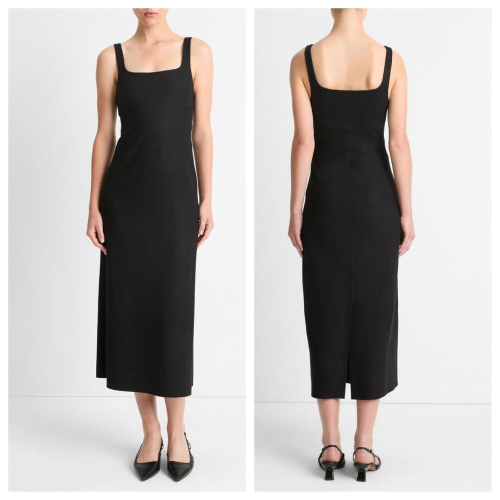 Vince Italian Wool-Blend Column Midi Dress